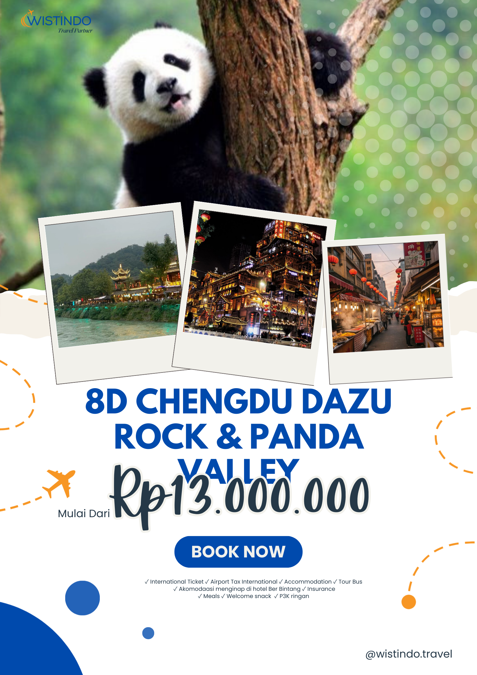 8 HARI MULAI DARI 13JT SUDAH TERMASUK TIKET PESAWAT 😦